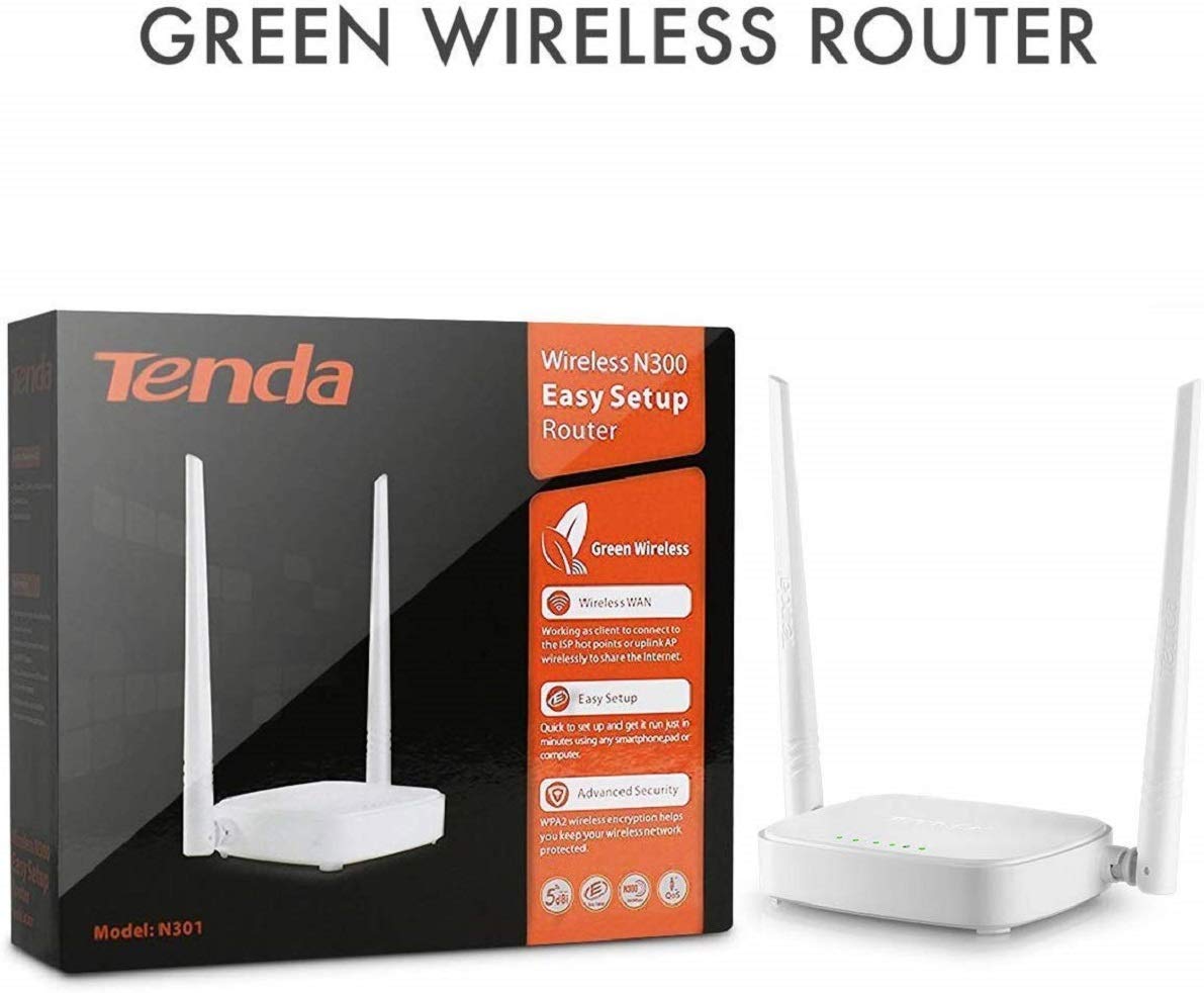 Tenda N301 Router WiFi chuẩn N tốc độ 300Mbps - hàng hãng