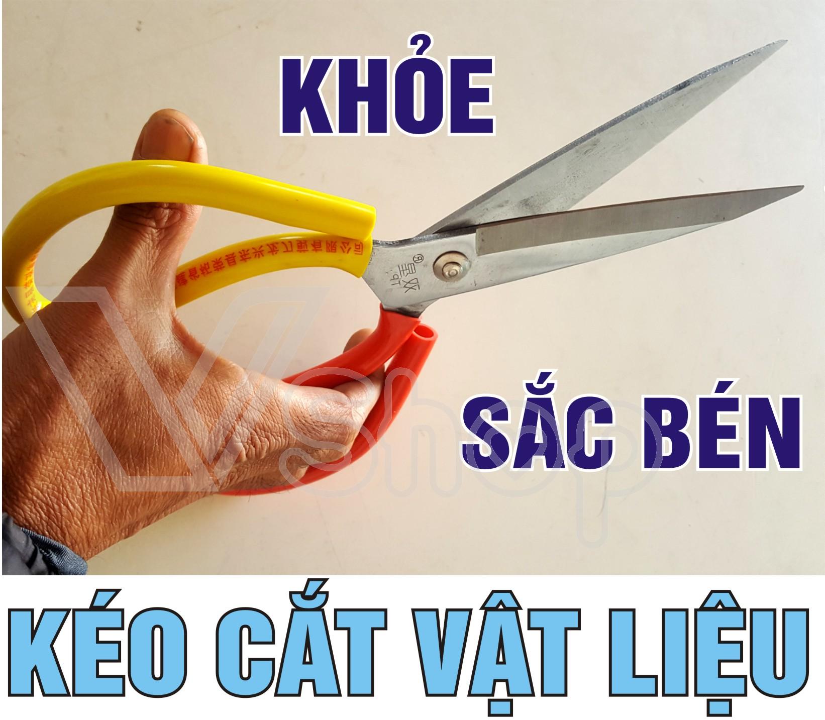 Kéo thợ. kéo rèn, kéo làm nghề. cắt vải, da, simili, nhựa dẻo …
