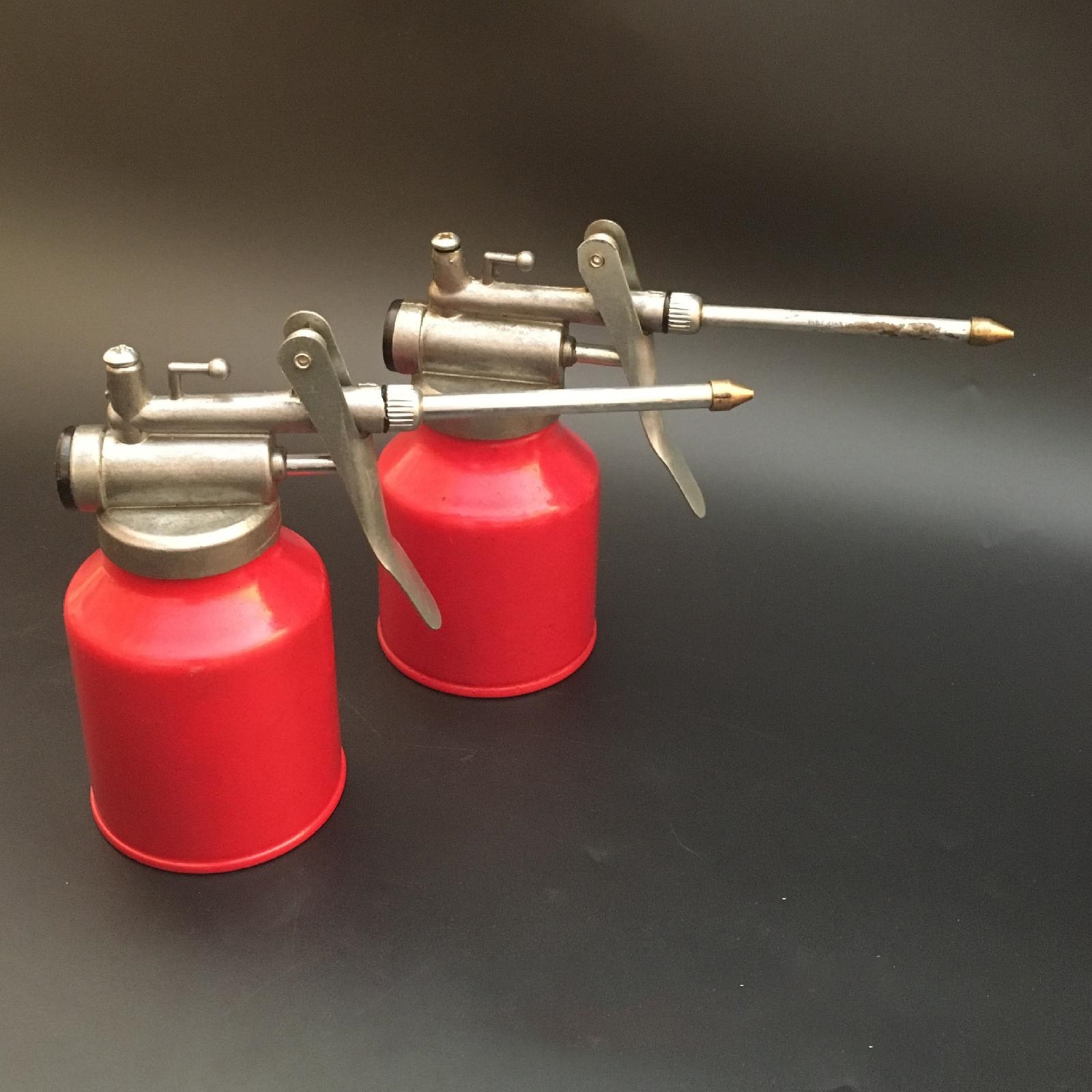hyfv❀♤ High Pressure Pump Oiler Portable Lubrication Oil Can Bottle for Motorcycles All Types Lubricating