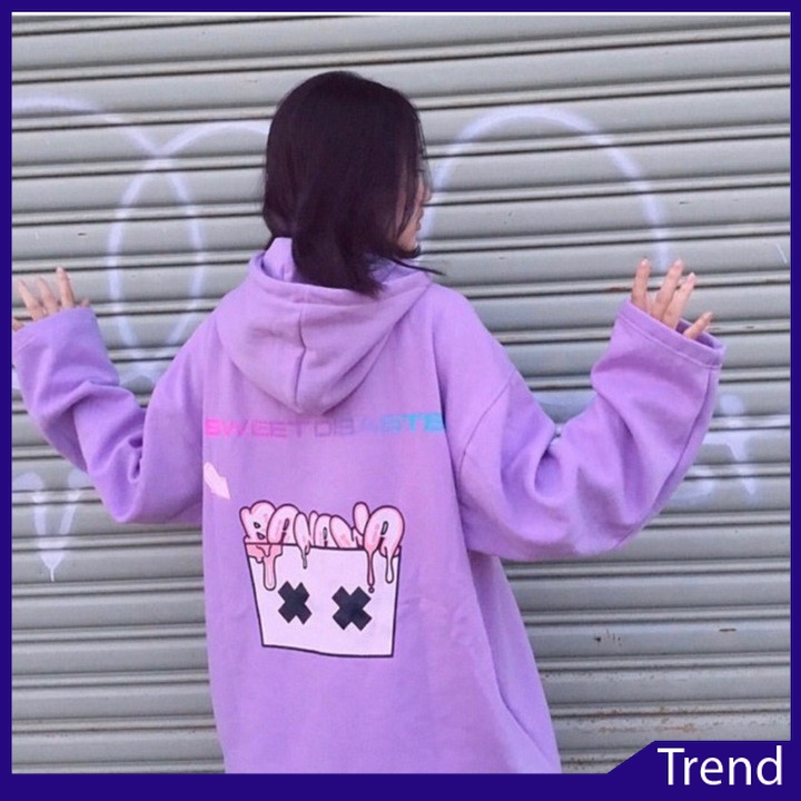 [Video- Ảnh Thật] Áo Khoác Nỉ Hoodie Khóa Kéo Mũ Rộng  2 Lớp Chất Nỉ Dày Dặn Bo Tay Mềm Mại Hình Banawa Dễ Thương Trùm Mông Dấu Quần Nam Nữ Màu Tím Xanh Vàng Đen Trắng