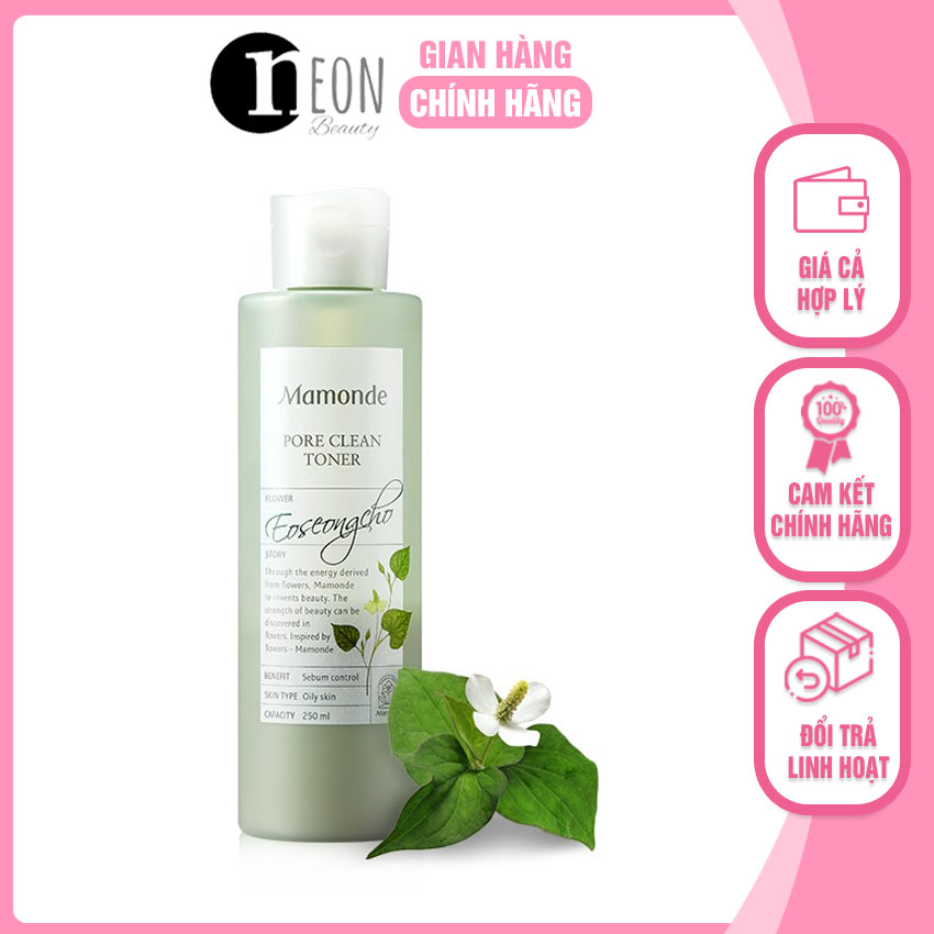 [FREESHIP] toner Mamonde diếp cá nước hoa hồng làm dịu da nhạy cảm 250ml NB51 đánh bay mụn, thu nhỏ lỗ chân lông - NEON BEAUTY