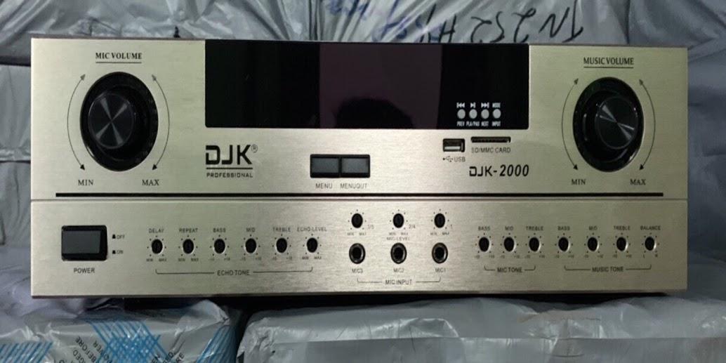 Âm ly liền vang DJK 2000, công xuất 2000W, hay, đẹp tiện dụng, có blutooth, chức năng chống hú mic-Shop ThaoMy