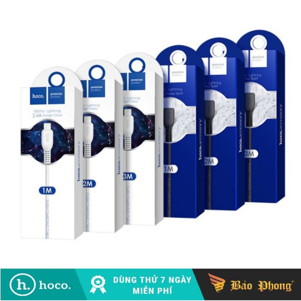 Cáp iphone hoco x20 dài 3 mét