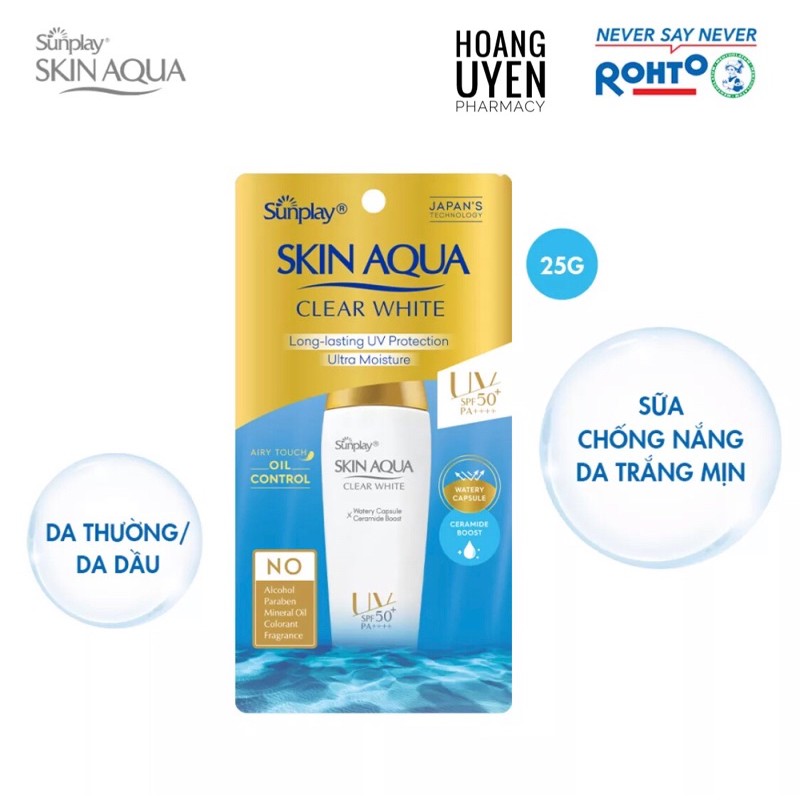Chống nắng Sunplay skin aqua Clear White 25gr