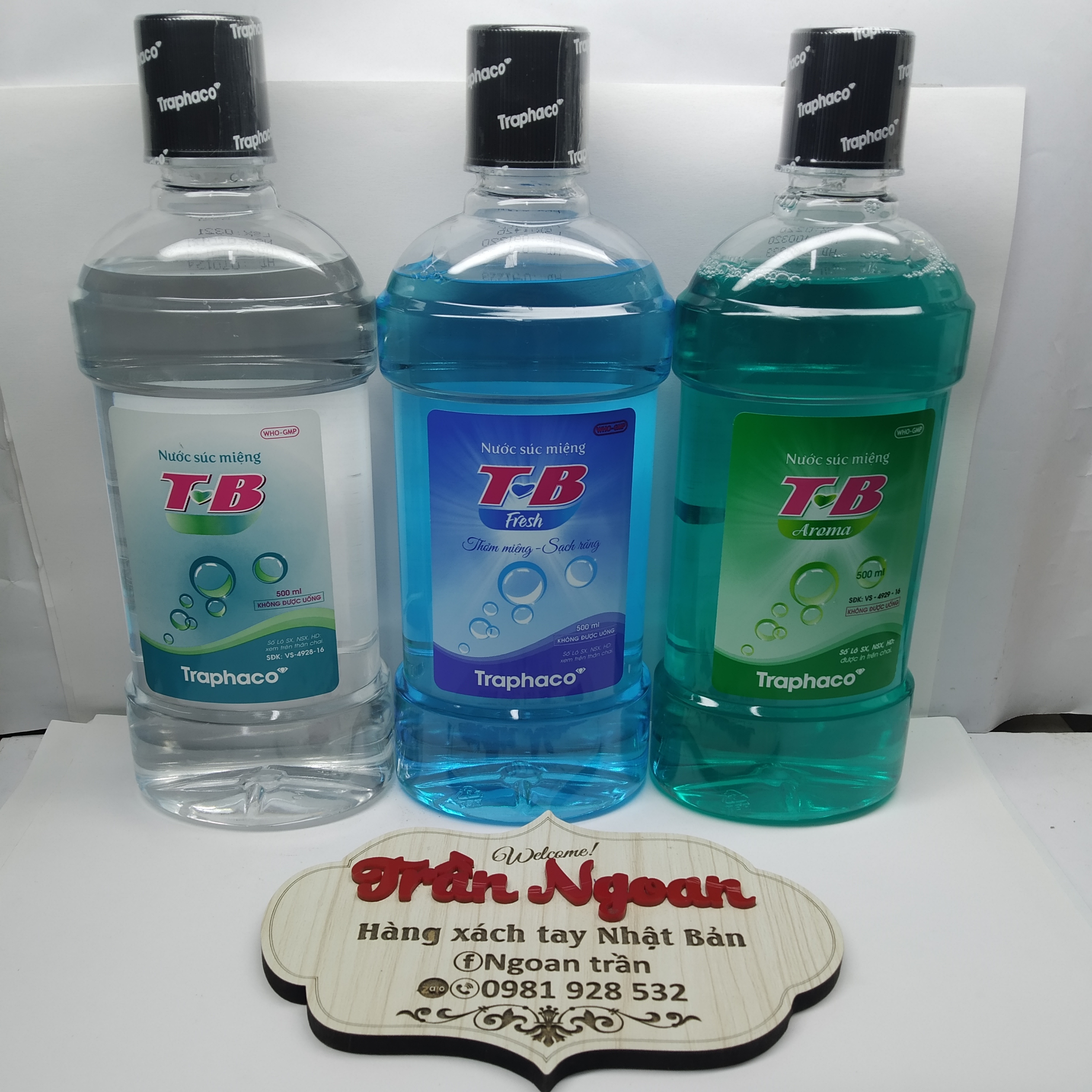 Nước súc miệng t-b traphaco - chai 500ml