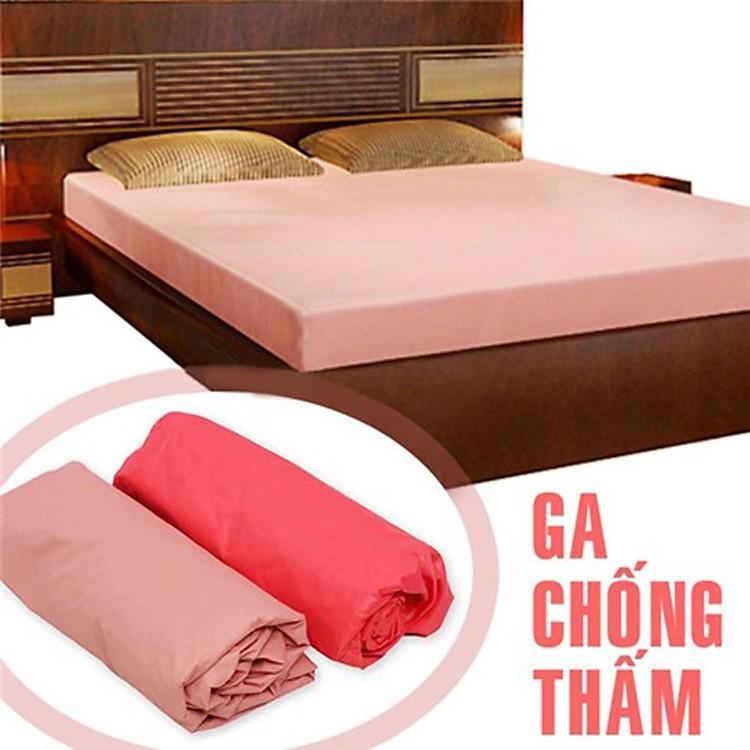 Ga chống thấm – Ga trải giường bọc đệm 1m6- Chất liệu vải tổng hợp, chống thấm 100% - Không bí – Bảo vệ đệm khô thoáng,sạch sẽ – Dễ giặt, mau khô – Hàng Việt Nam xuất khẩu – Bảo hà