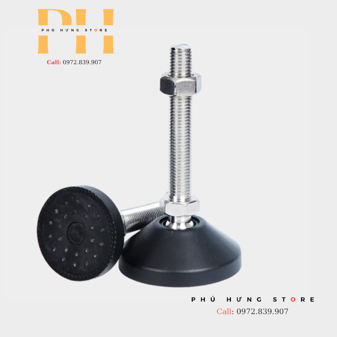Chân tăng chỉnh tự cân bằng Thép cacbon Mạ Niken M8 M10 M12.
