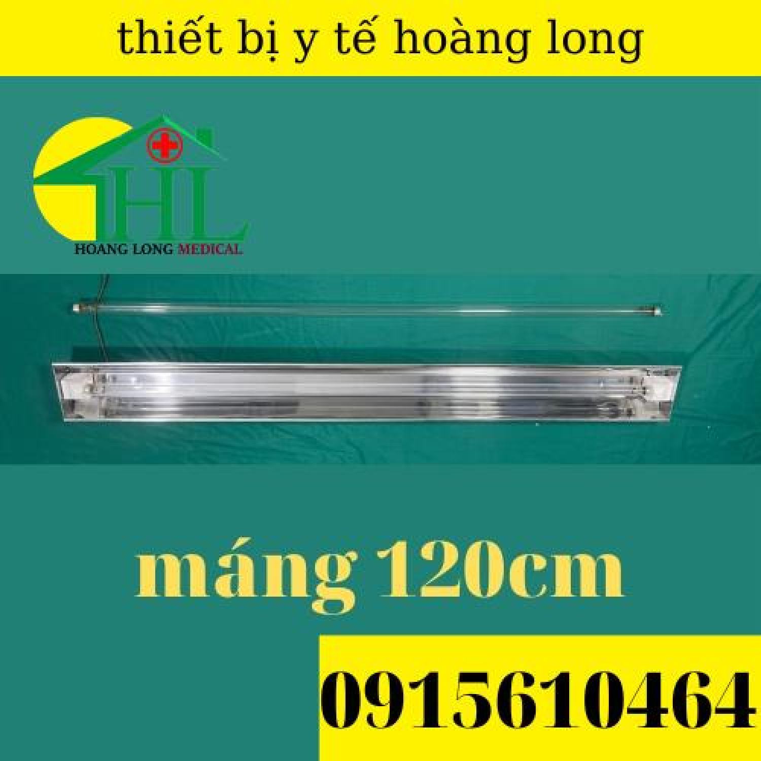 Máng đèn cực tím , đèn tia uv 120cm diệt khuẩn không khí-