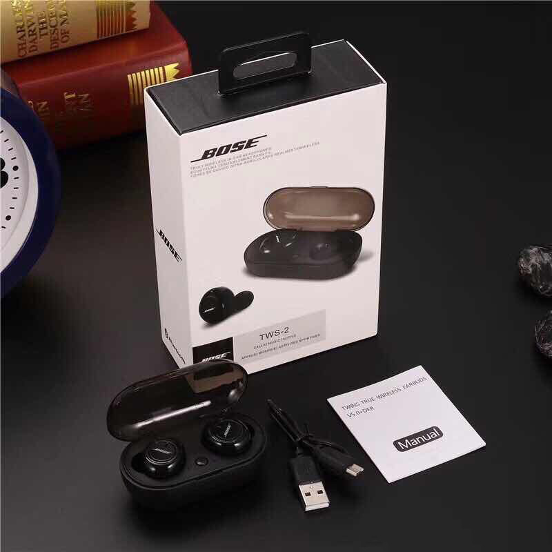 Tai nghe Bluetooth Không Dây APP 3 Thế Hệ Mới Bass Căng-Tai Nghe Bose chính hãng giá tốtjbl,Tai nghe Bluetooth True Wiress BOSE TWS-2 - Tai nghe Bluetooth thể thao đỉnh cao BOSE - Với âm thanh Trầm ấm, Bass đỉnh cao.