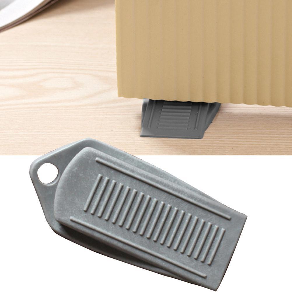 [HCM]Combo 2 Miếng chặn cửa cao su - Chốt chặn cửa màu xám (10x5cm)