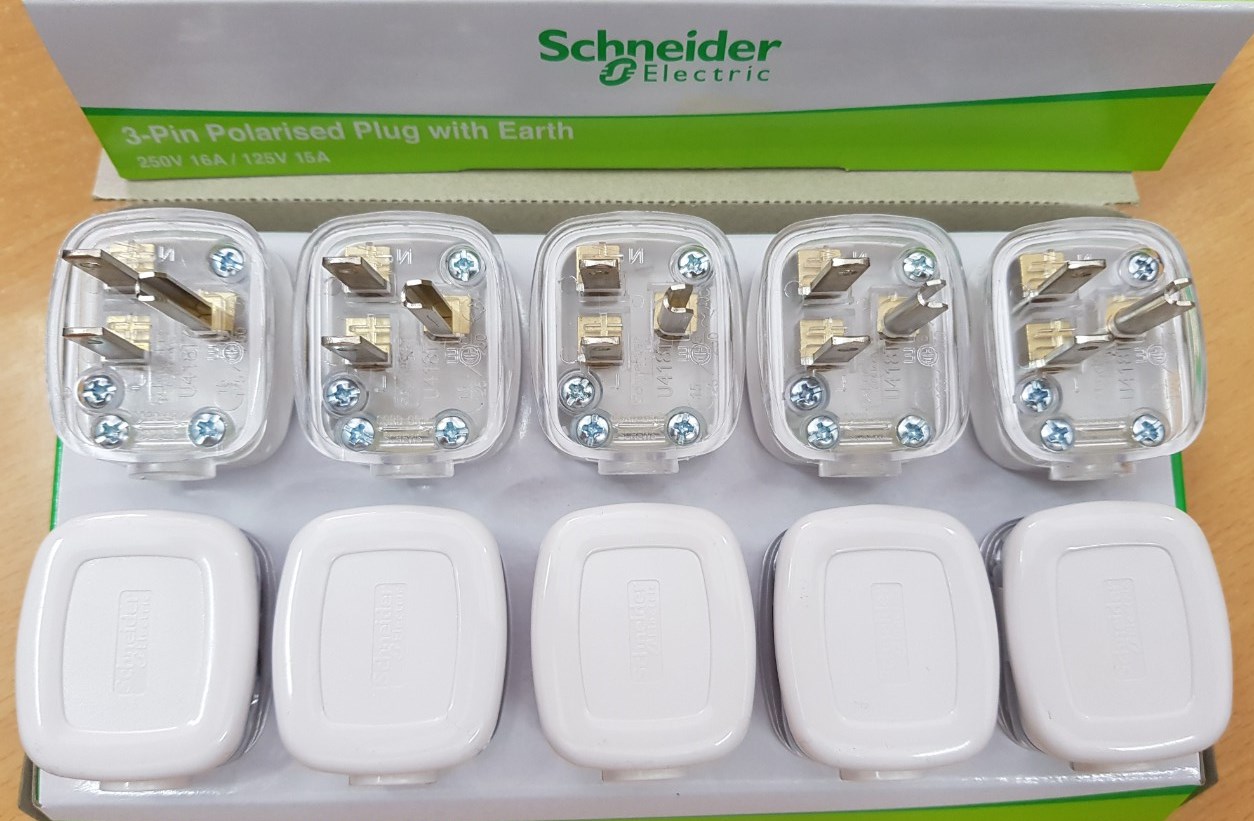 Phích cắm 3 chấu chân dẹt 16A( giá 1 cái)