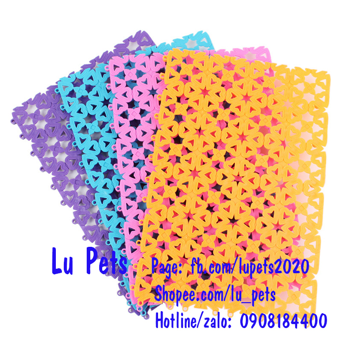 Tấm lót sàn Chó Mèo bằng nhựa 20x30cm - Tấm lót chuồng Chó Mèo