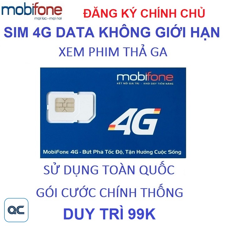 Freeship - chưa kích hoạt sim 4g mobifone max dung lượng sử dụng toàn quốc 0đ-1102