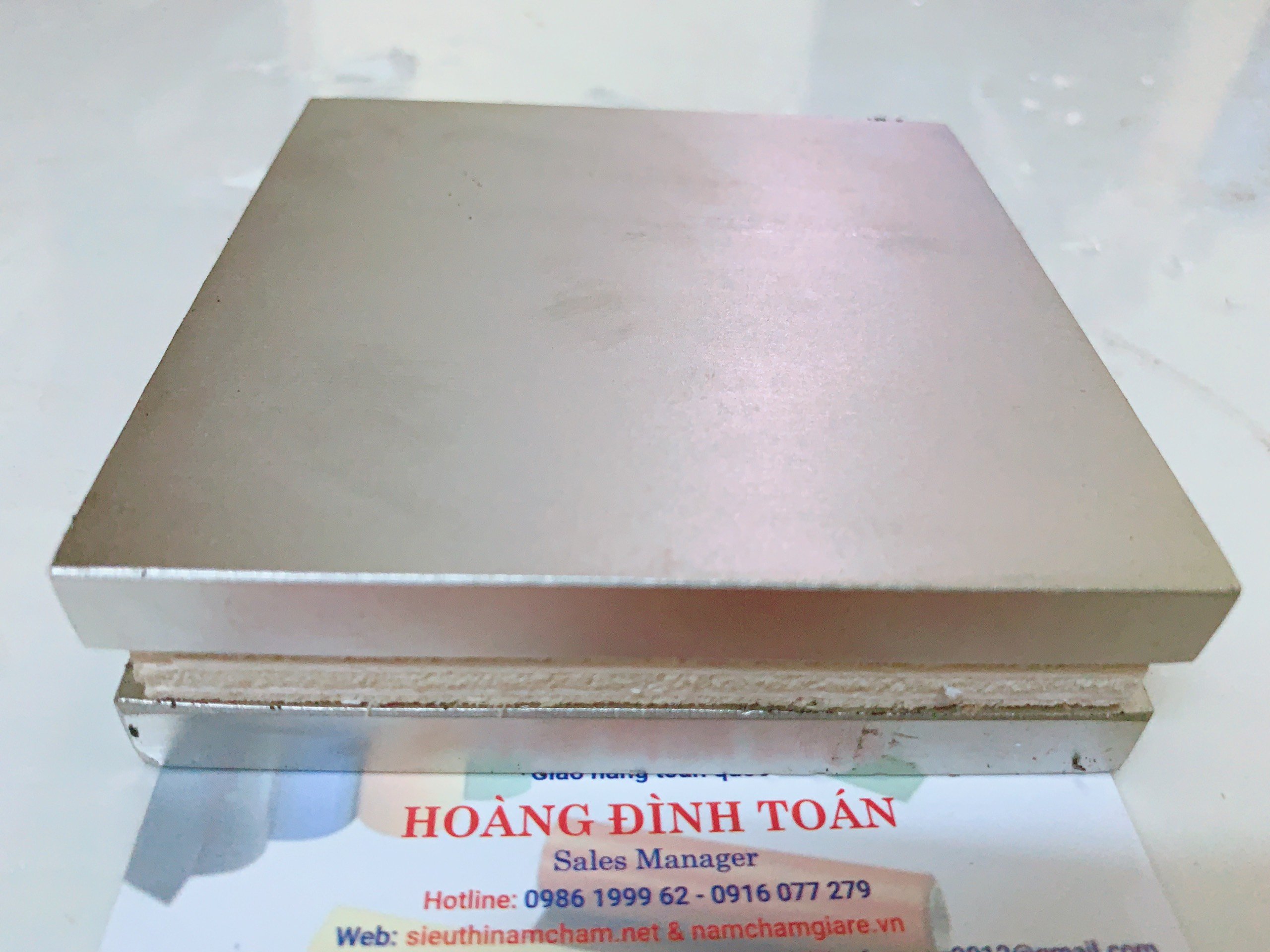 Nam châm hình vuông siêu lực hút 100x100x10mm, nam châm vĩnh cửu