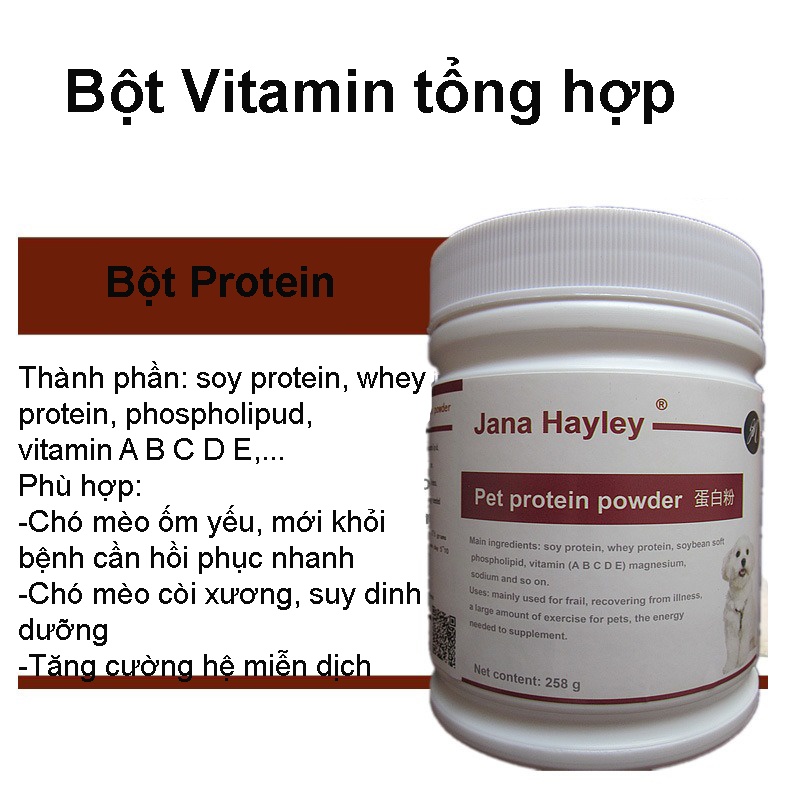 Canxi Protein tổng hợp cho chó mèo còi ốm, chó mèo phối yếu
