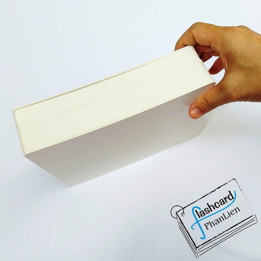 [HCM]Thẻ flashcard TRẮNG từ đơn từ ghép cụm từ và câu dùng làm flashcard cho con theo PP Glenn Doman - Flashcard Phan Liên
