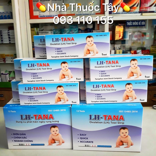 Hộp 12 que thử rụng trứng lh tana