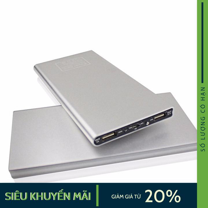 Pin sạc dự phòng Power Bank có 2 cổng ra và đèn Led báo pin tiện dụng