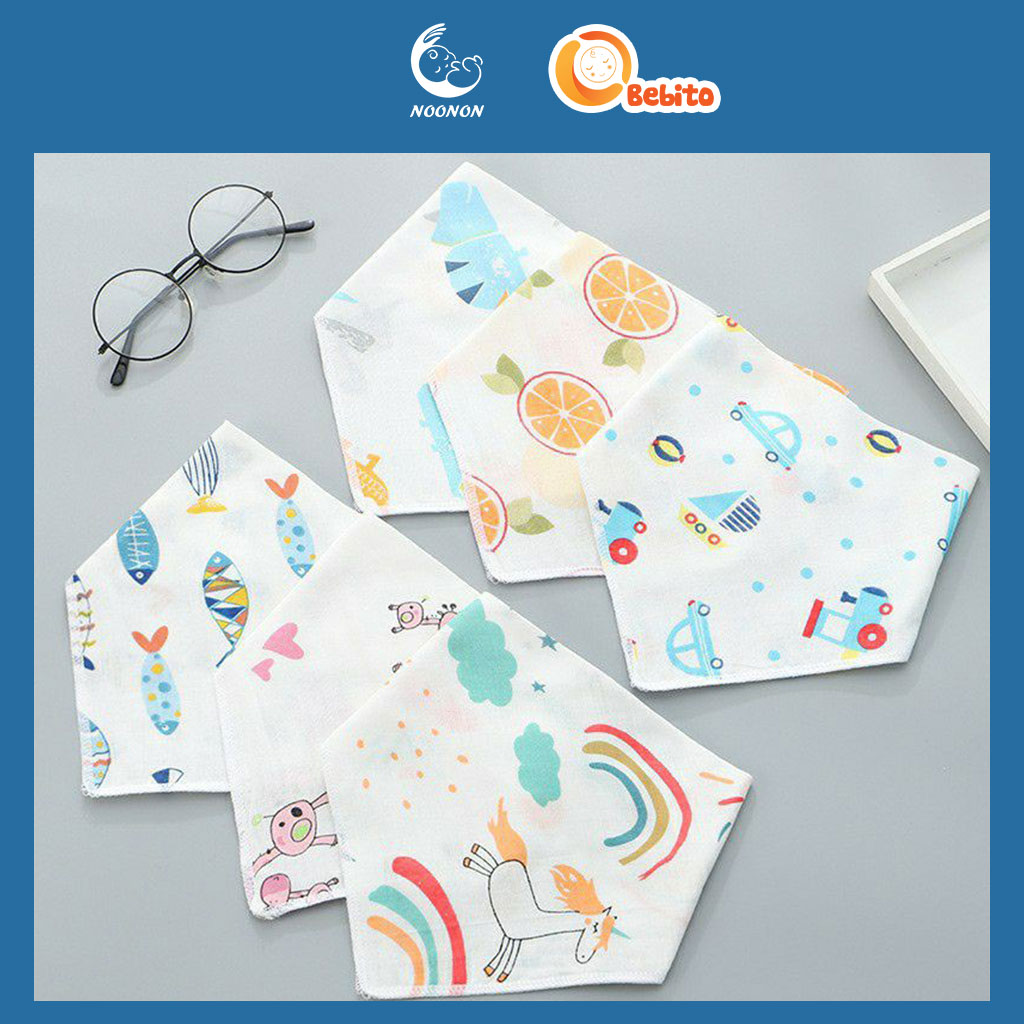 Khăn Yếm Tam Giác - Khăn Yếm Xô -Cotton Có Cúc Bấm Cho Bé Yêu Hàng Cao Cấp