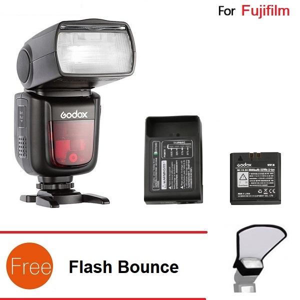 Đèn Flash Godox V860II Cho Fujifilm (kèm pin và sạc) - Tặng Flash Bounce