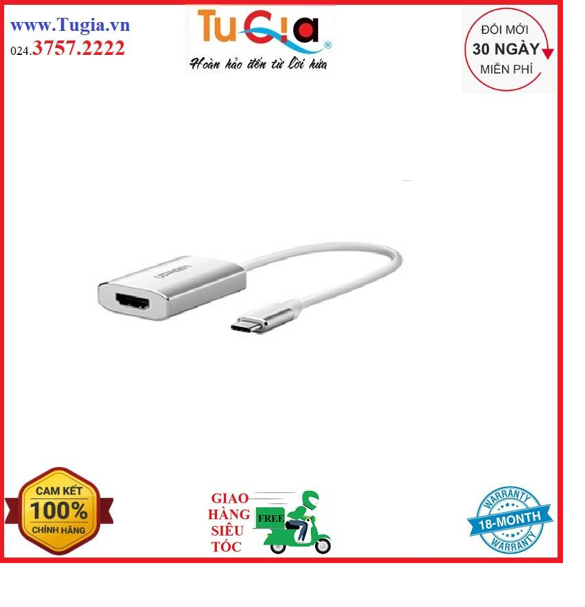 Cáp chuyển đổi usb type-c sang hdmi ugreen 40865 - hàng chính hãng