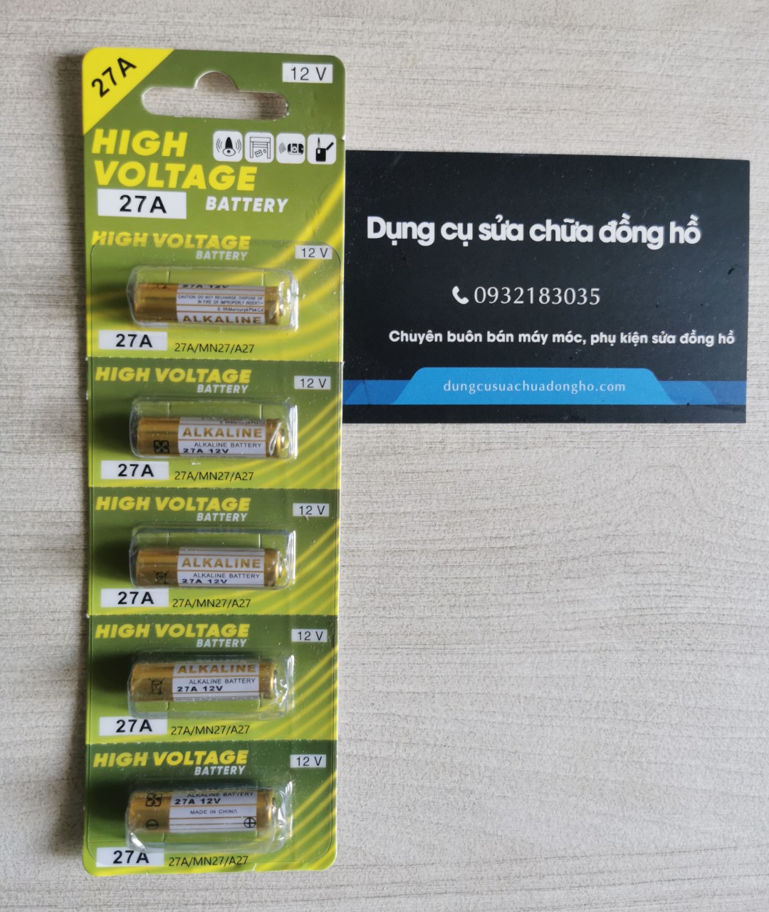 Pin 23A 27A 12V tính Kiềm pin điều khiển cửa cuốn, điều khiển từ xa