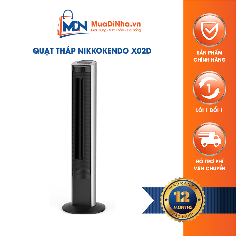 Quạt tháp nikkokendo x02d không cánh điều hòa xoay 90 độ | muadinha