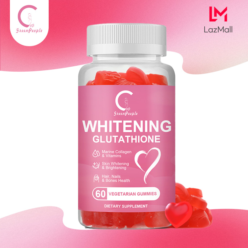 GPGP GreenPeople Glutathione Gummies L-Glutathione với Collagen nhai được bổ sung để chăm sóc da, hỗ