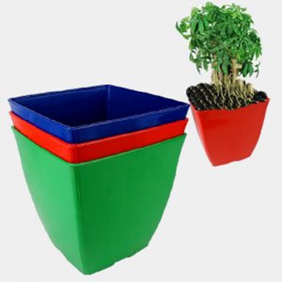 Combo 2 chậu nhựa vuông trồng cây cao cấp V25