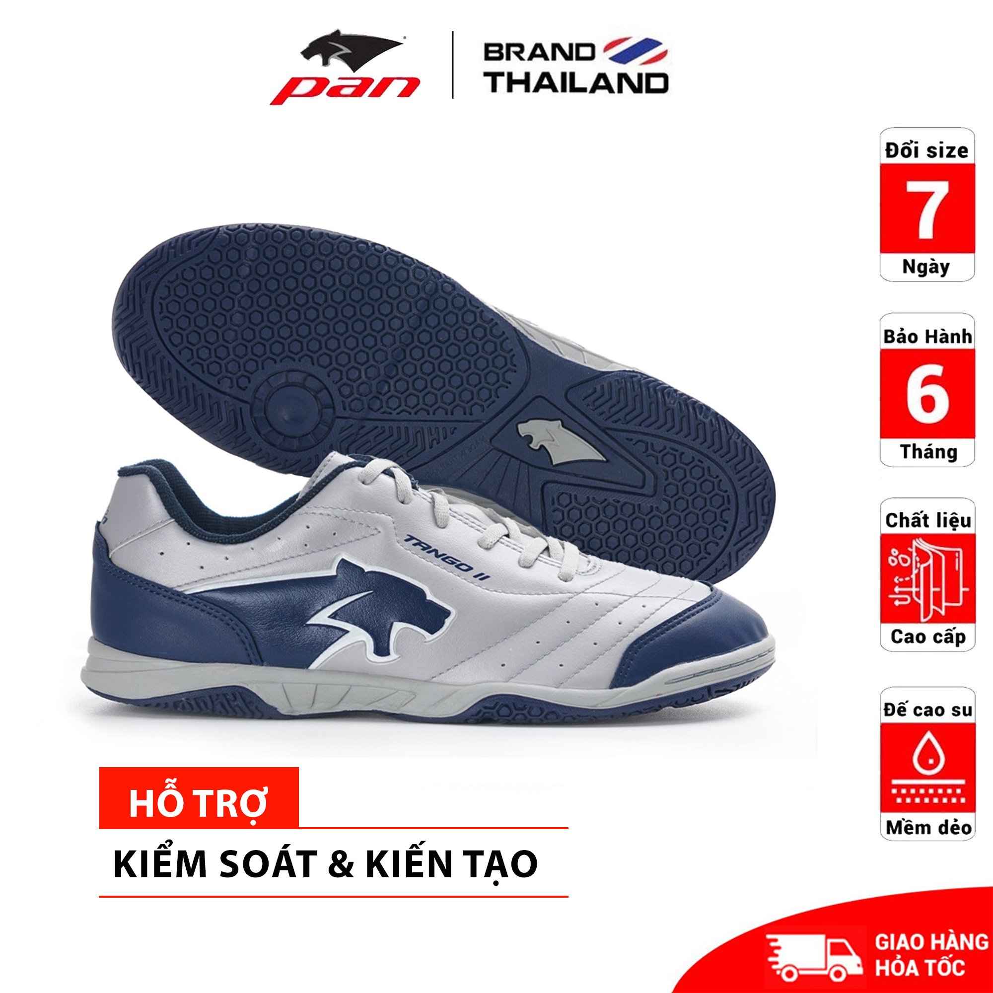 Giày đá bóng đế bằng sân trong nhà futsal Pan Thailand Tango IC 2023