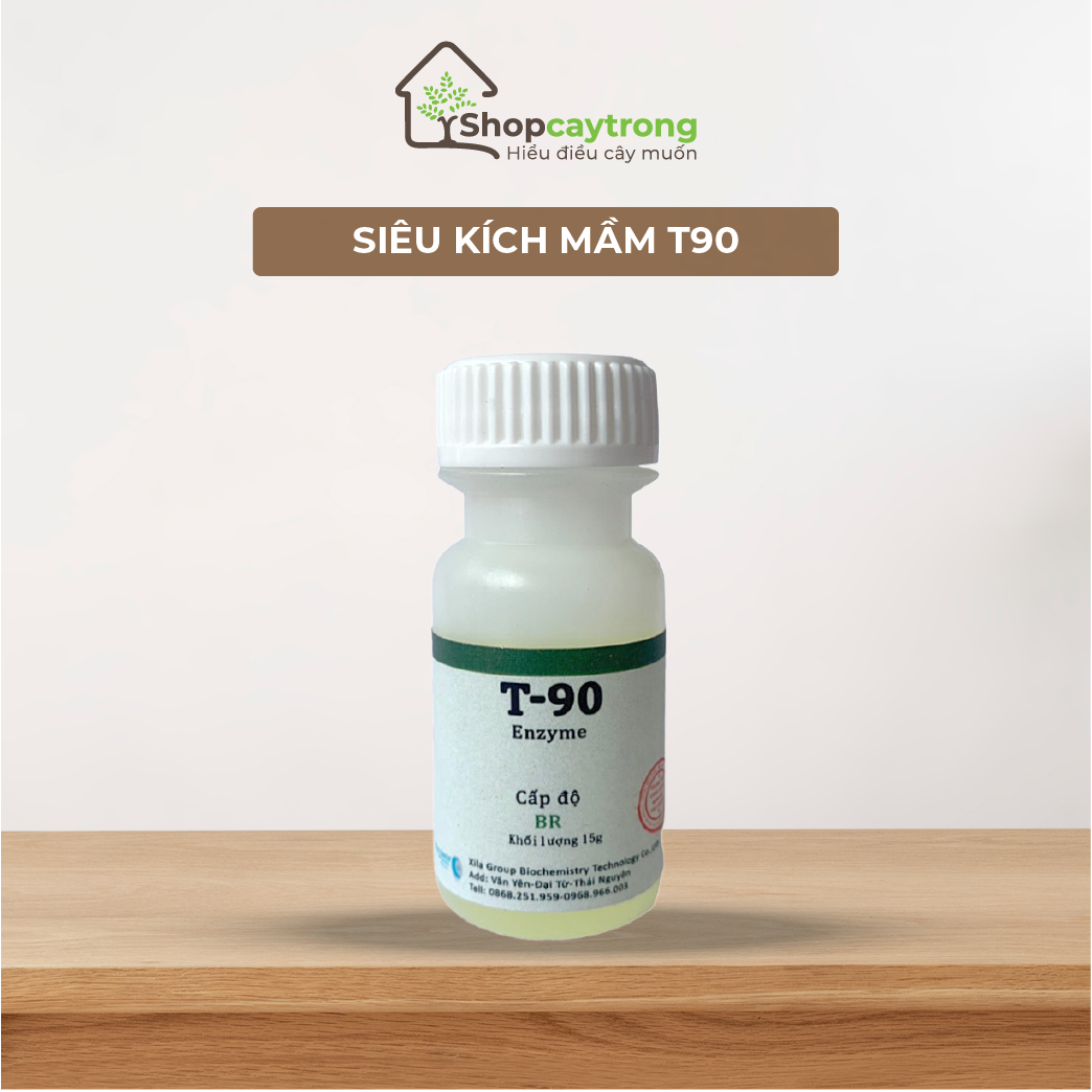 Siêu kích mầm T90 từ enzyme thực vật, chuyên cho hoa hồng, hoa mai, bonsai - lọ 15gr