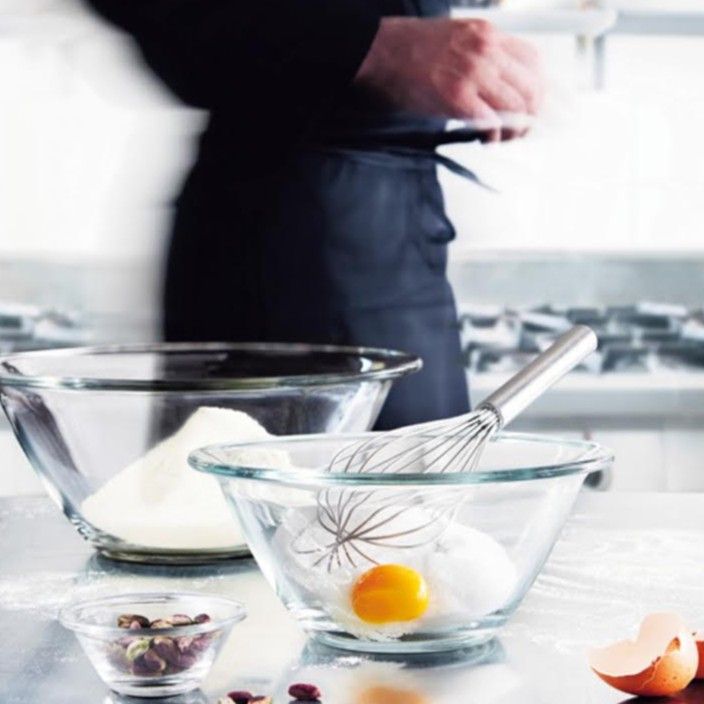 Tô Thủy Tinh Italy Cường Lực Dùng Làm Bánh Trộn Salad Mr.Chef - Bormioli Rocco
