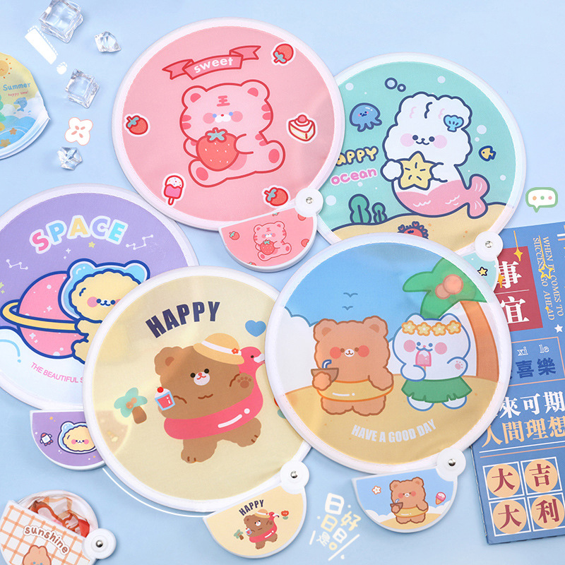 Quạt mini giá rẻ, quạt bung cute, gấp gọn bỏ túi dễ dàng mang theo