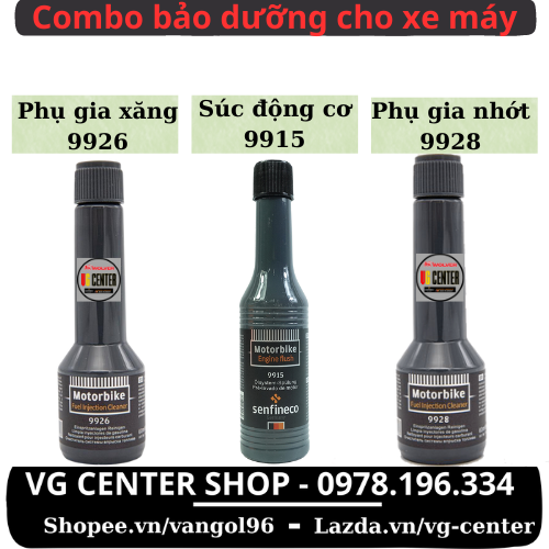 Phụ gia Senfineco 9915 9928 9926 - vệ sinh kim phun buống đốt, xúc động cơ, phụ gia nhớt công nghệ nano và MoS2