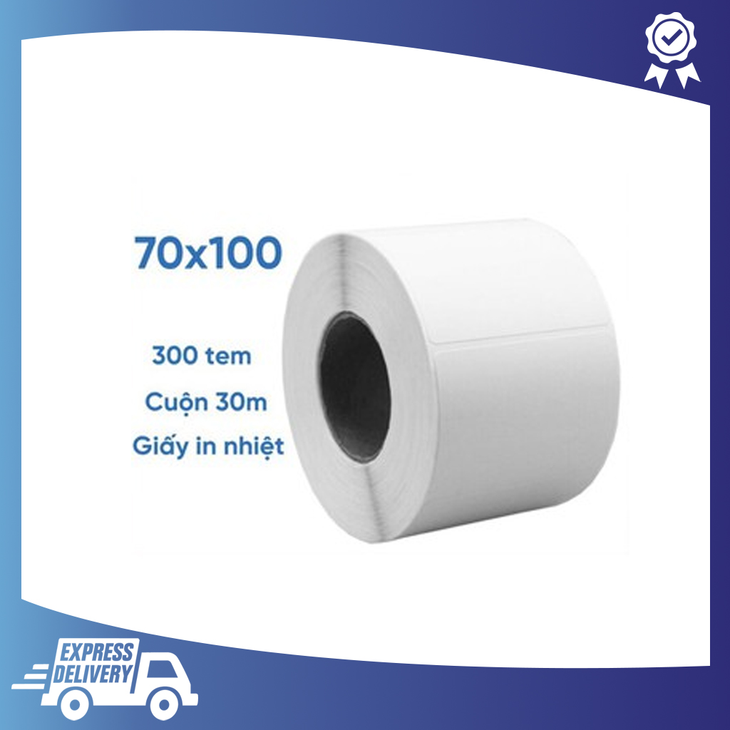 Tem decal nhiệt 70x100 mm 30m in đơn TMĐT, in mã vận đơn giao hàng Viettel
