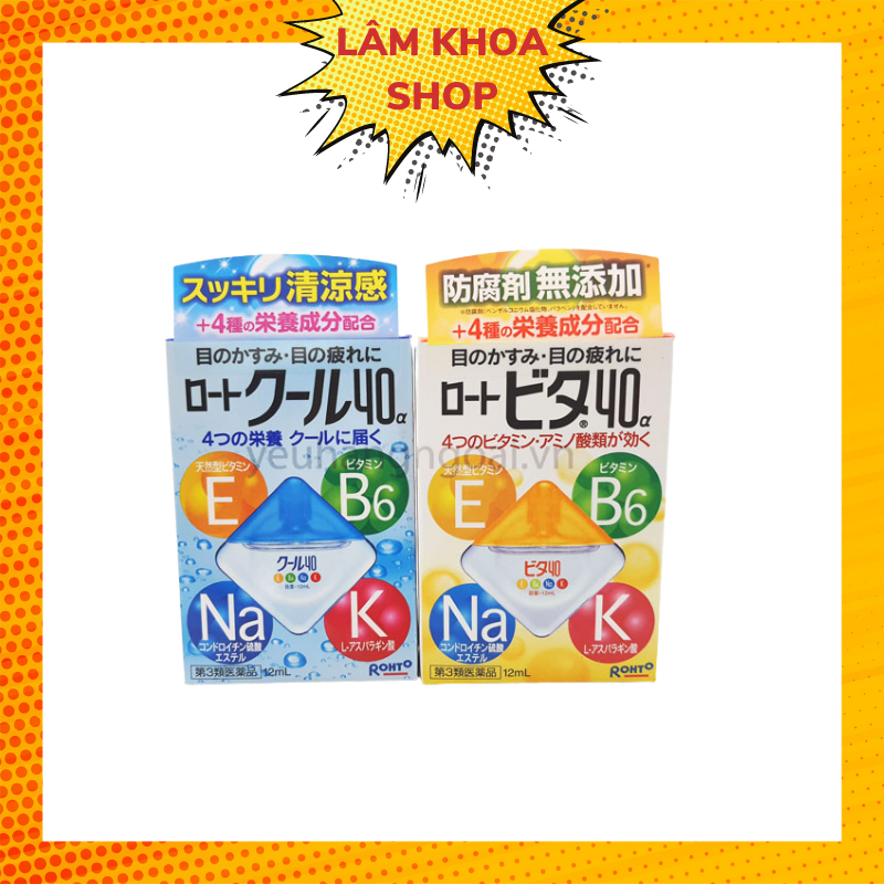Nước nhỏ mắt rohto vita 40 nhật bản 12 ml
