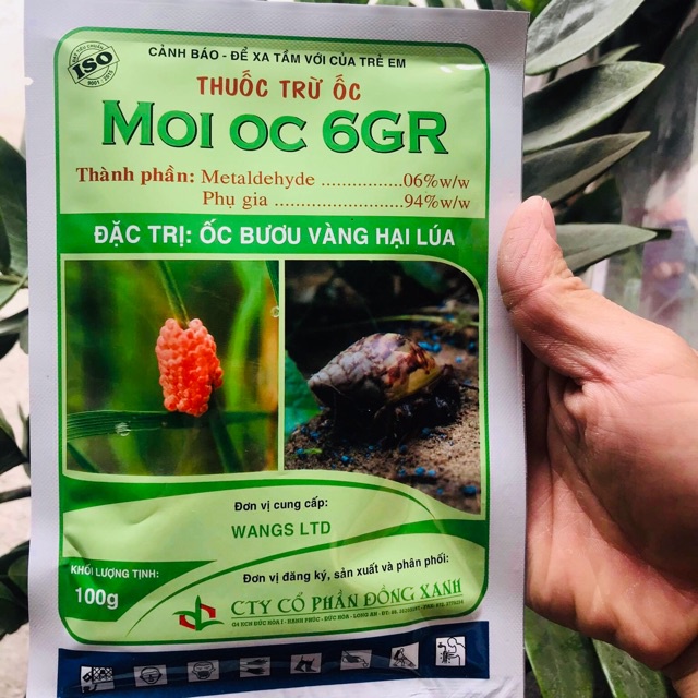 Thuốc trừ ốc sên, ốc bưu vàng - moi oc 6gr