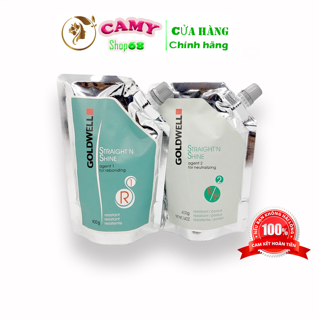 Cặp thuốc uốn, ép tóc tại nhà goldwell 400ml x 2 - cặp uốn, ép nóng chính hãng camy shop68