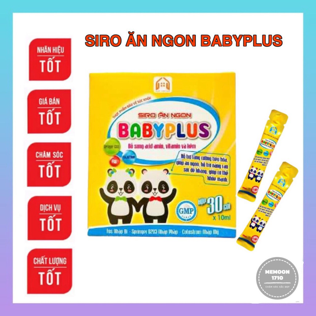 [Mẫu mới] TẶNG QUÀ BABYPLUS - Siro Ăn Ngon Cho Bé Tăng Cường Đề Kháng Cải Thiện Táo Bón Chính Hãng (Baby plus)