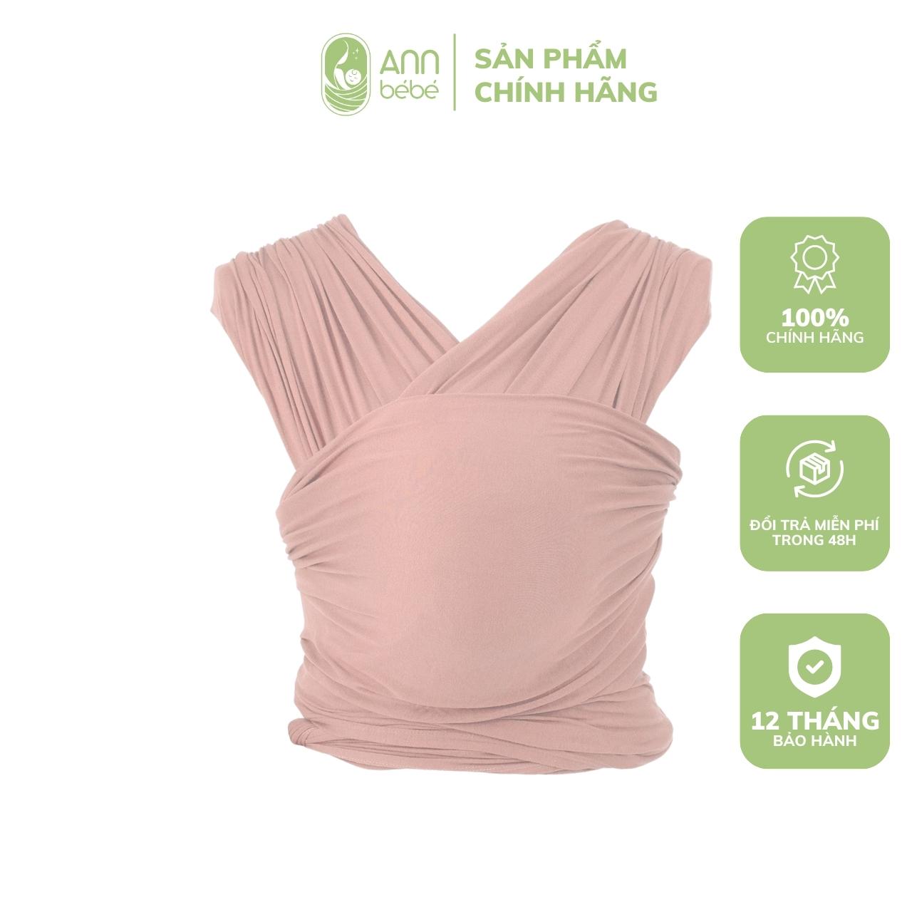 Địu Em Bé Ergo baby Aura Wrap  Blush Pink ANNBEBE