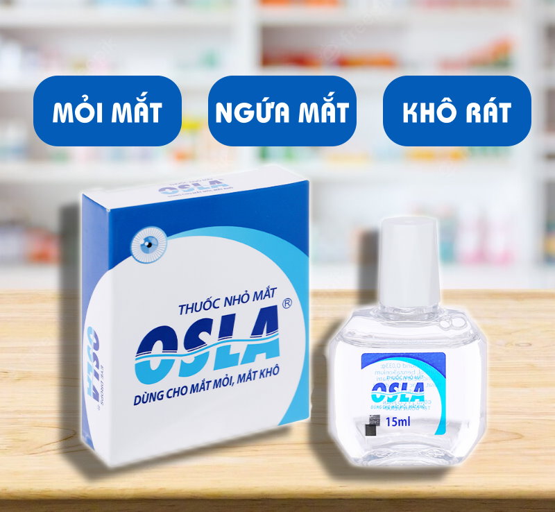 Nước Nhỏ Mắt OSLA giảm đau rát khó chịu - Amipharma