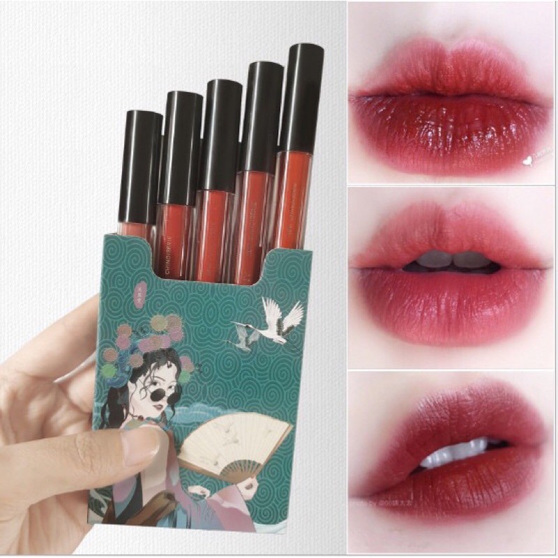 Set 5 Cây Son Cô Gái Cổ Trang Siêu Xinh Lỳ (E8)