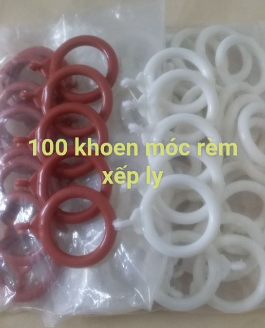 Khoen ore treo móc rèm màn xếp ly 100SP/1 gói-bịch