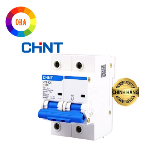 Cầu dao aptomat an toàn mcb nxb-63 2 pha 6a - 63a dòng cắt 6ka, hãng chint