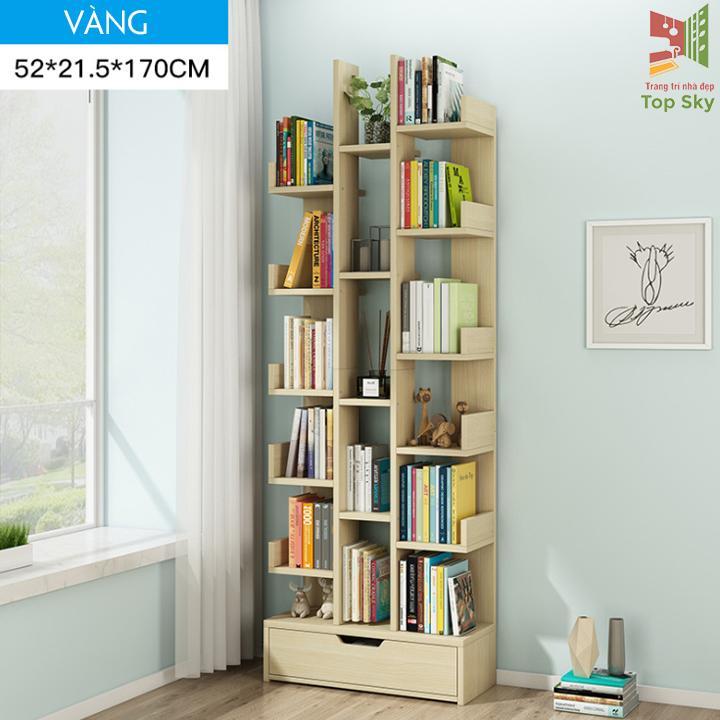 Giá Sách 17 Tầng Ngăn Nắp Lắp Ráp Tiện Lợi - GIÁ ĐỰNG SÁCH ĐỂ ĐỒ ĐA NĂNG - Kệ Để Sách Nhiều Ngăn Chắc Chắn - Giá Để Sách Bằng Gỗ Cao Cấp