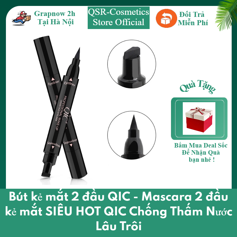 Bút kẻ mắt 2 đầu cap cấp kháng nước , lâu trội , chống mồ hôi hàng nội địa trung