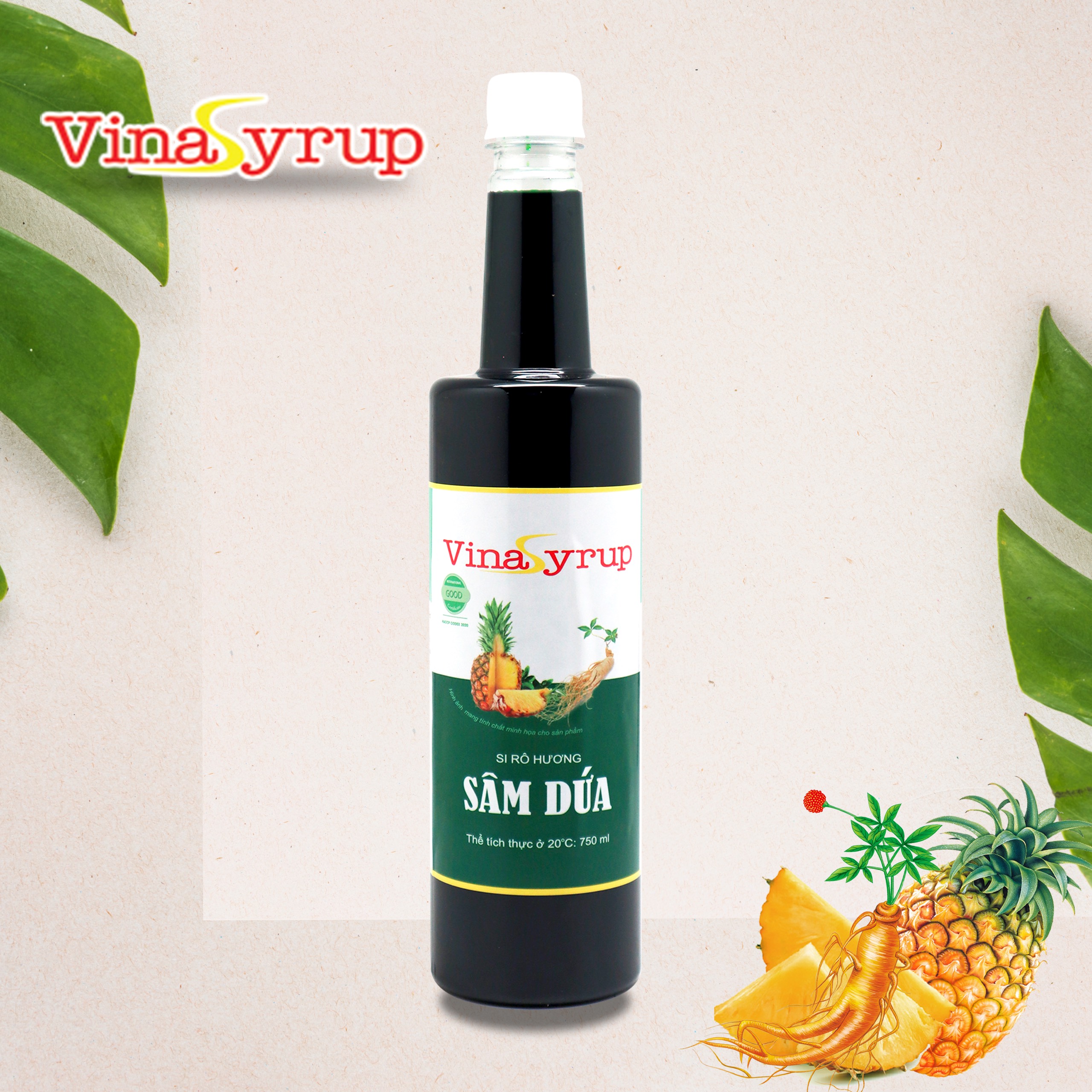Vinasyrup sâm dứa 750ml