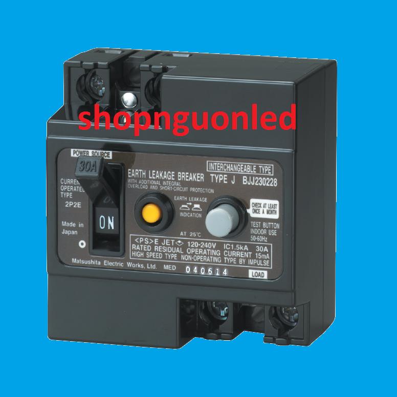 Cầu dao bảo vệ ngắt mạch,chống giật , cầu dao elb bảo vệ dòng rò bjj23032-8/bjj23022-8, thương hiệu 100 năm của nhật bản, mua giá rẻ tại shopnguonled.