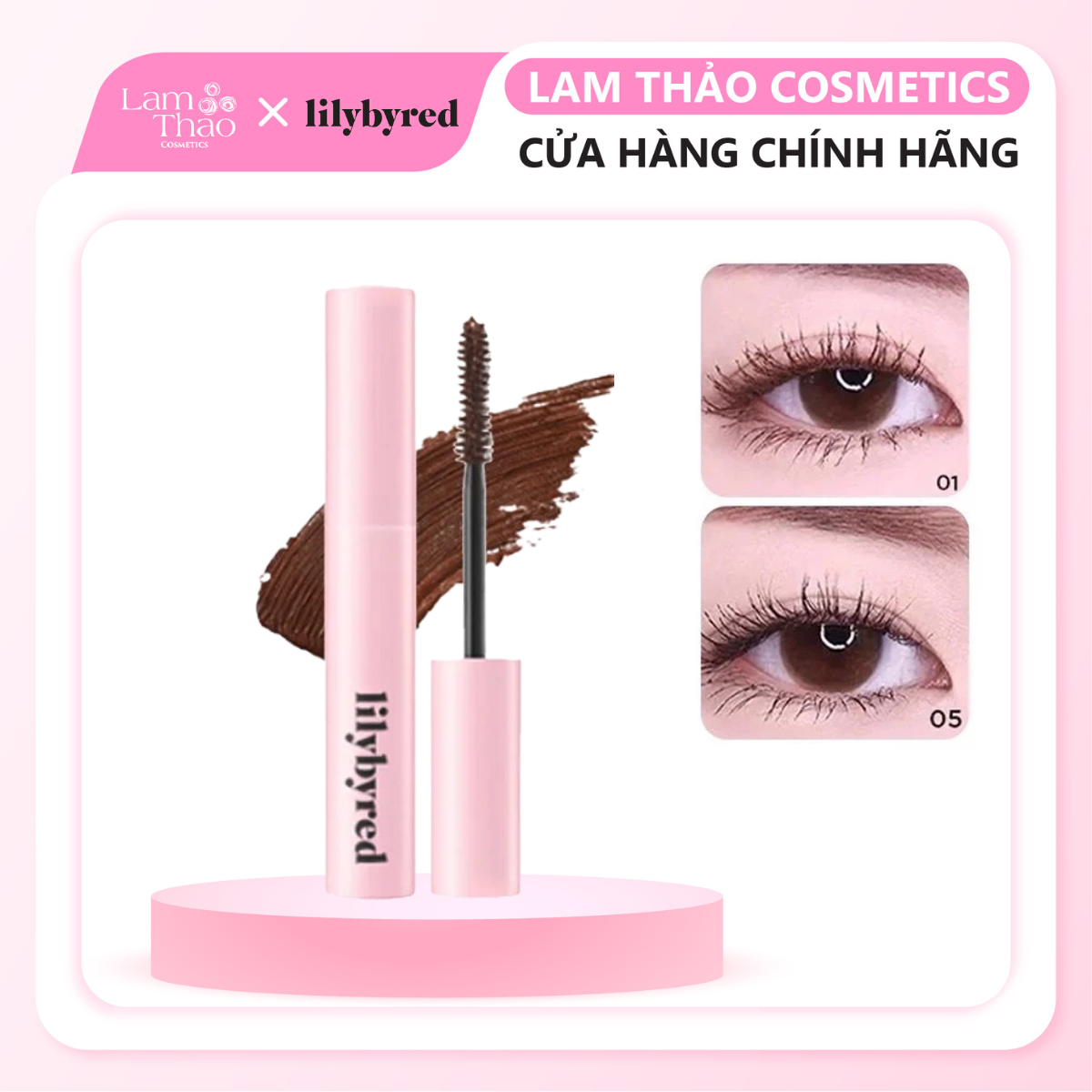 Mascara Siêu Mảnh Dài và Chống Trôi Lilybyred am9 to pm9 Survival Colorcara