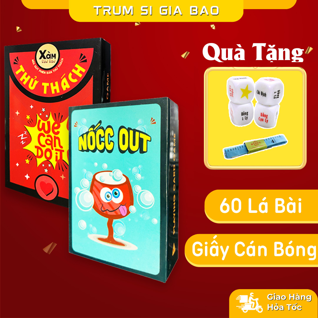 Bộ Bài NỐCC OUT 60 Lá 🌟 Bản Đặc Biệt 🌟 Bài Drinking Game Dành Cho Team Chuếnh Choáng _ Xàm Shop.